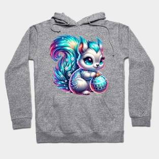 Christmas Squirrel Winter Cute Chibi Kawaii Hoodie